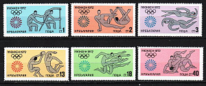 Болгария _, 1972, Летняя Олимпиада, 6 марок Болгария _, 1972, Летняя Олимпиада, 6 марок
